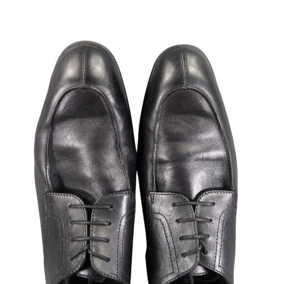 Nordstrom Shoes Men 10 Oxford Derby Dress Formal Leather OrtholiteBlack Classic - Picture 9 of 15